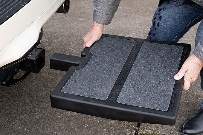 Pet Ramp Step Helps Dogs Get in & Out of Car Van SUV | Portable Lightweight Dog Ramp | Simply Slide into 2 inch Trailer Hitch Receiver | No Tools Needed | Essential Pet Gear | Made in USA