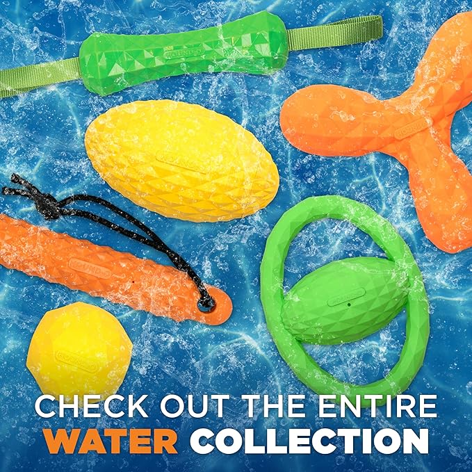 Playology Hound2O Dog Toys | Floating Tug Stick for Tug of War | Orange Outdoor Toy - Easy to Clean and Made from Non Toxic Materials