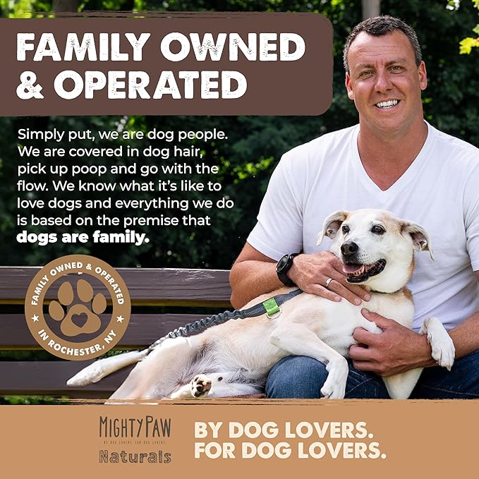 Mighty Paw Naturals Bully Sticks for Small & Medium Dogs - Grass Fed Beef Chews. Bully Sticks for Large Dogs. Lower Odor Stick Treat. Single Ingredient (6" - 5 Pack)