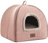 Cat Bed for Indoor Cats - Cat Cave Cat House Cats Tent with Removable Washable Cushioned Pillow, Soft and Self Kitten beds