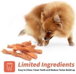 Chicken Dog Chew Twist Sticks, Puffed Human Grade Chicken Dog Treat Sticks, Rawhide Alternative, Easy to Digest 10pcs/Pack