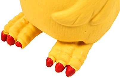Tamu style Rubber Chicken Squeaky Dog Toys for Small, Medium or Large Pet Breeds, Play Fetch, Reduce Separation Anxiety