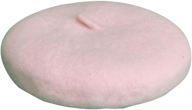 Dog Beret Hats Cats Hats Fashion Four Seasons Funny Wool Winter Pet Hat (Pink)