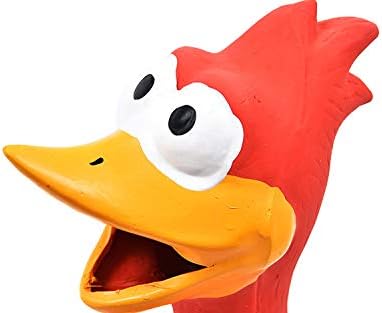 Tamu style Rubber Chicken Squeaky Dog Toys for Small, Medium or Large Pet Breeds, Play Fetch, Reduce Separation Anxiety