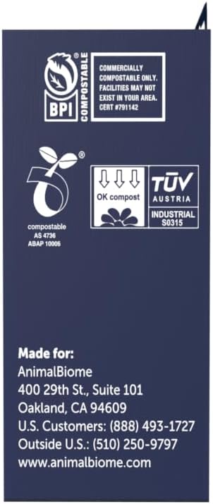 AnimalBiome Dog Poop Bags, 120 Count, 8 Rolls of 15