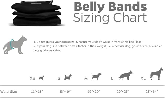 Pet Parents Washable Belly Bands for Dogs (3pack) + Extendrs Durable Dog Diapers, Premium Dog Diapers & Wraps (X-Large, Black)