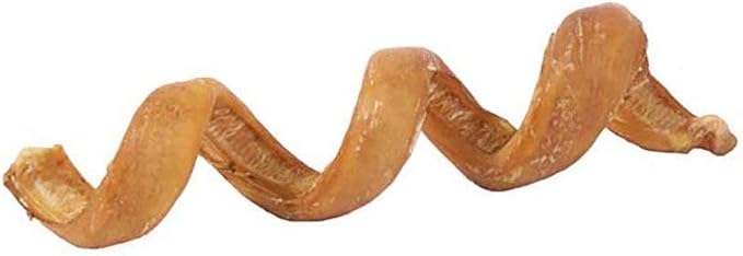 Pawstruck All-Natural 6" Bully Stick Springs for Dogs - Fun, Challenging, Rawhide-Free, 100% Beef, Single Ingredient Chew Bones - Fully Digestible, Low Odor - 25 Pack - Packaging May Vary