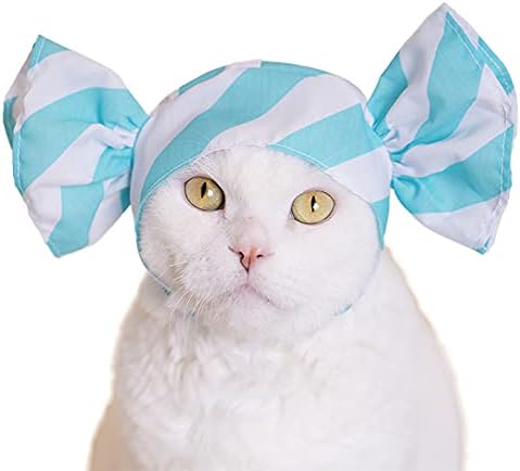 Kitan Club Cat Cap - Pet Hat Blind Box Includes 1 of 6 Cute Styles - Soft, Comfortable - Authentic Japanese Kawaii Design - Animal-Safe Materials, Premium Quality (Candy)