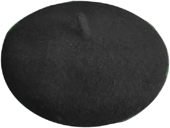 Dog Beret Hats Cats Hats Fashion Four Seasons Funny Comfortable Wool Pet Hat (Black)