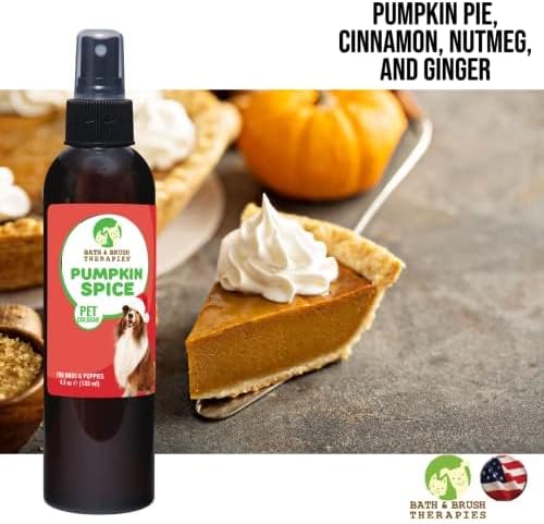 Showseason Pumpkin Spice Holiday Dog Perfume 4.5 oz. for Dogs and Puppies | Long Lasting, Deodorizing Spray, Paraben Free, Made In The USA