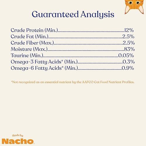 Made by Nacho Flaked Filets Recipe in Bone Broth, Grain-Free Chef's Selects Wet Food for Cats Balanced Diet in Naturally Hydrating Pumpkin-Infused Broth (3.0 oz (Pack of 12), Tuna & Sea Bass)
