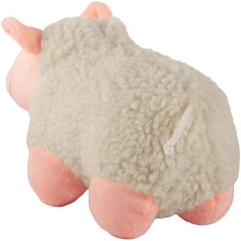 Jeffers Pet Plush Dog Toy with Squeaker, Fleecy Lamb 9" - Soft Crinkle Fabric, Safe & Durable, Healthy Fun for Small & Medium Dogs, Interactive Play, Fetch, Tug - Best Gift for Active Games