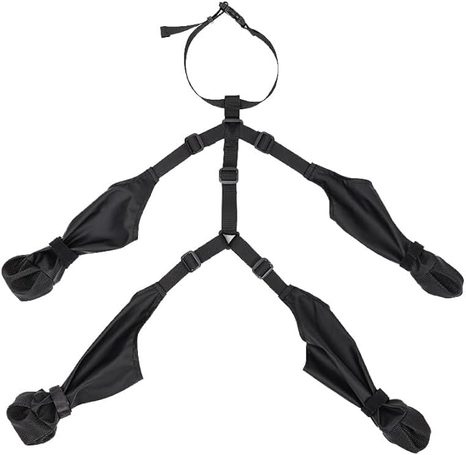 Pet Shoes, high top Anti Slip, Anti Fall, Waterproof Dog Shoe Pants, Adjustable Winter Snow Hiking Outdoor Dog Boots.Suitable for Cats and Dogs Weighing 6-10 kilograms