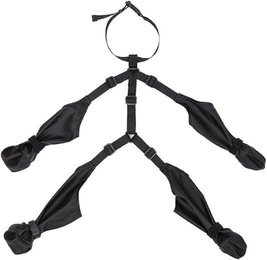 Pet Shoes, high top Anti Slip, Anti Fall, Waterproof Dog Shoe Pants, Adjustable Winter Snow Hiking Outdoor Dog Boots.Suitable for Cats and Dogs Weighing 6-10 kilograms