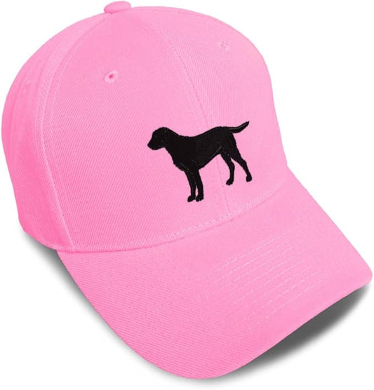 Speedy Pros Baseball Caps for Men & Women Embroidered Black Labrador Retriever Lab Embroidery Acrylic
