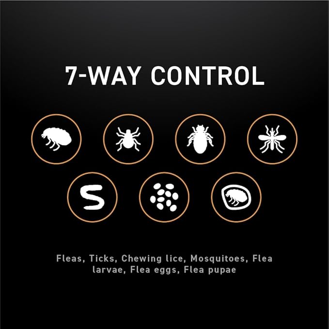 NEXTSTAR Flea and Tick Prevention for Dogs, Repellent, and Control, Fast Acting Waterproof Topical Drops for Medium Dogs, 6 Monthly Doses