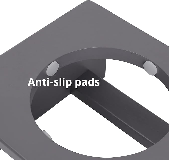 HTB Elevated Dog Bowls, Raised Dog Bowl Stand with 2 Stainless Steel Bowls, Elevated Raised Pets Bowls for Large Medium Small Sized Dogs- Grey Small