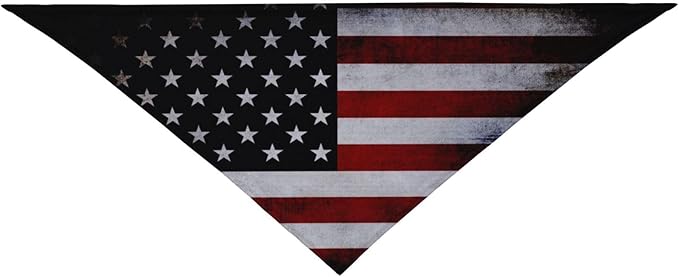 American Flag Dog Bandana Scarf Triangle Bibs Pet Accessories Cat Kerchief