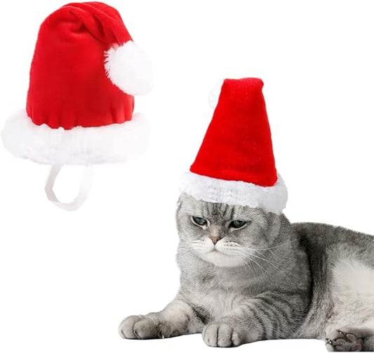 ANIAC Adjustable 3D Christmas Dog Hat for Small Dogs Cat Santa Hat Puppy Santa Costume…