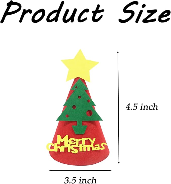 5 Pcs Christmas Dogs Hats Cute Cats Party Pet Set Dogs Santa Costumes Puppies Kittens Grooming Accessories. (Small Christmas B)