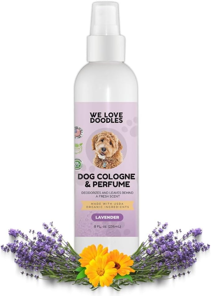 We Love Doodles Dog Ear Serum and Dog Cologne & Perfume Bundle - Ear Drops for Dogs and After Bath Deodorizer Kit - Deodorant for Smelly Dogs - Pet Wash Solution Ear Cleanser - Made in USA