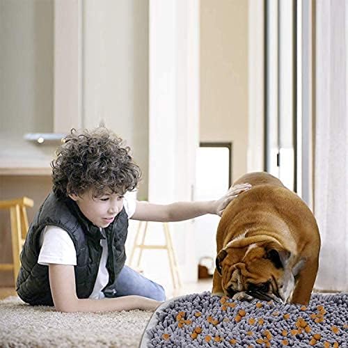 Snuffle Mat for Dogs, 17" x 21" Dog Snuffle Mat Interactive Feed Game for Boredom, Encourages Natural Foraging Skills and Stress Relief, Easy to Fill Machine Washable