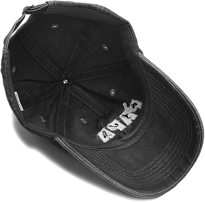 Malaxlx Baseball Cap for Women Men Adjustable Vintage Washed Cotton Distressed Baseball Snapback Caps
