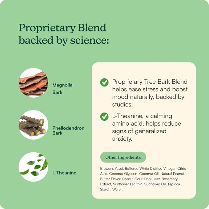 Reggie Anytime Calming Chews for Dogs | Natural Anxiety Relief with L-Theanine & Magnolia Barks | Calming Dog Treats for Separation Anxiety, Thunderstorms, Travel & Stress | 120 Soft Chews