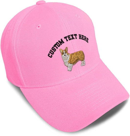 Baseball Caps for Men & Women Embroidered Pembroke Welsh Corgi Dog B Embroidery Ladies & Men Baseball Hats