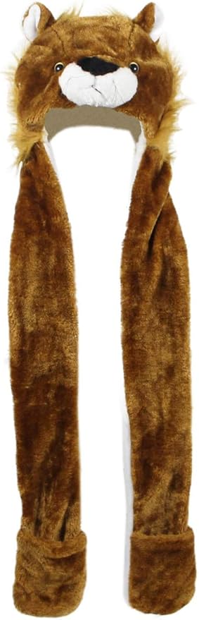 Plush Novelty Animal Hat: One Size Fits All Adults & Children/Soft, Warm Beanie Hat