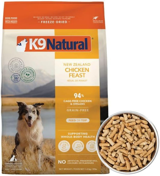 K9 Natural Freeze-Dried Dog Food Chicken Feast 8lb
