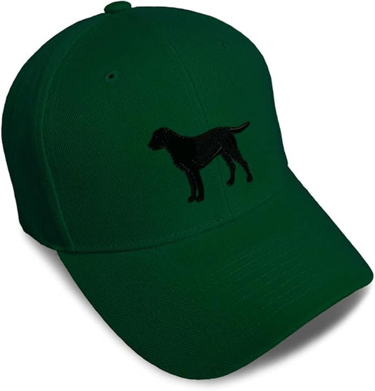 Speedy Pros Baseball Caps for Men & Women Embroidered Black Labrador Retriever Lab Embroidery Acrylic