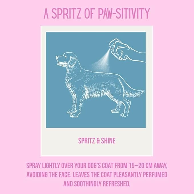 -100% Natural Dog Cologne Spray - Tropical Bliss Dog Perfume - Calming- Vegan - Chamomile, Calendula & Aloe Vera calming - Pet Deodorizing Spray - Made in the UK - 10 Fl Oz