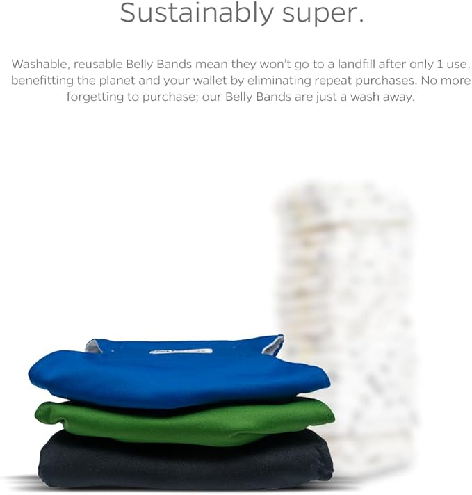 Pet Parents Washable Belly Bands for Dogs (3pack) + Extendrs Durable Dog Diapers & Wraps (X-Small, Gentlemen)