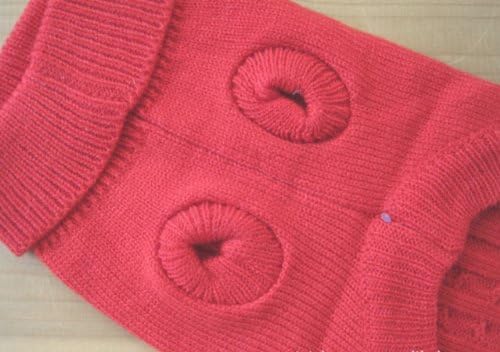 Tangpan Turtleneck Classic Straw-Rope Pro Pet Dog Sweater Apparel (Red,M)