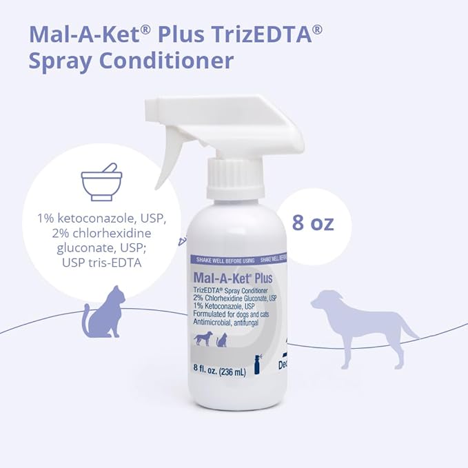 Mal-A-Ket Plus TrizEDTA Spray Conditioner for Dogs and Cats, 8 oz