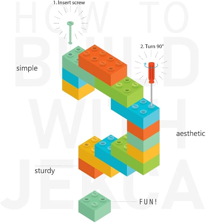 JEKCA Cat 20S-M01 | Calico Cat Plastic Building Blocks | Age 14+