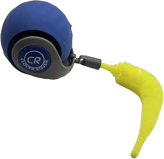 Interactive Ball Cat Toy, Version Bengal Blue with Neon Tail, 2-Speeds with Auto Shut-Off, Away Mode, for Indoor Adult Cats or Kittens