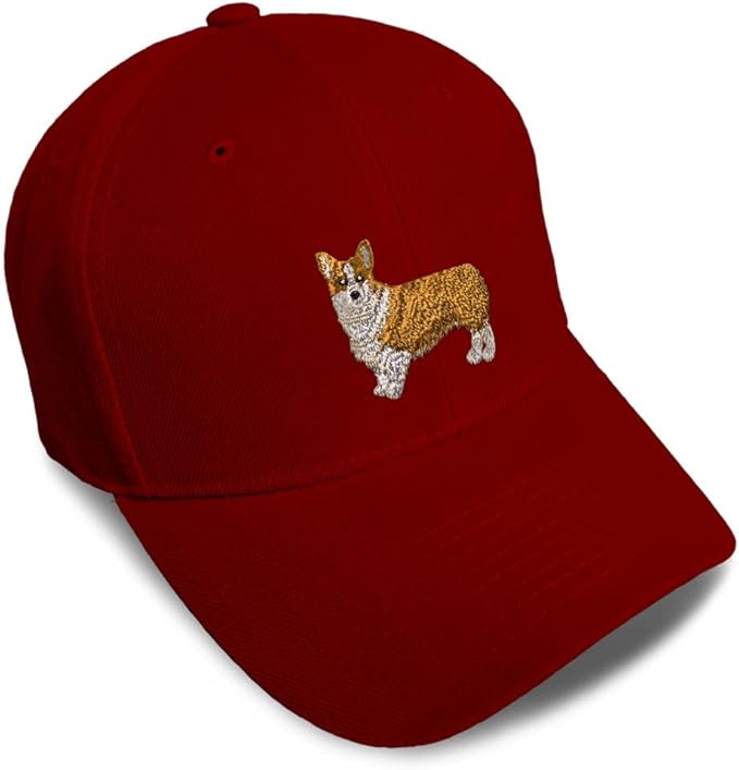 Baseball Caps for Men & Women Embroidered Pembroke Welsh Corgi Dog B Embroidery Ladies & Men Baseball Hats