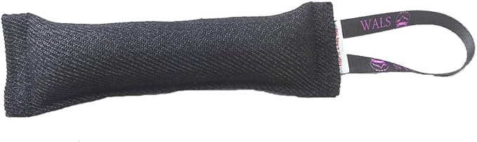 Durable Dog Bite Wedge Tug Toy, Nylon Fabric, Suitable for Small to Medium Dogs, Pillow, K9, Sleeves, Toys (Black)