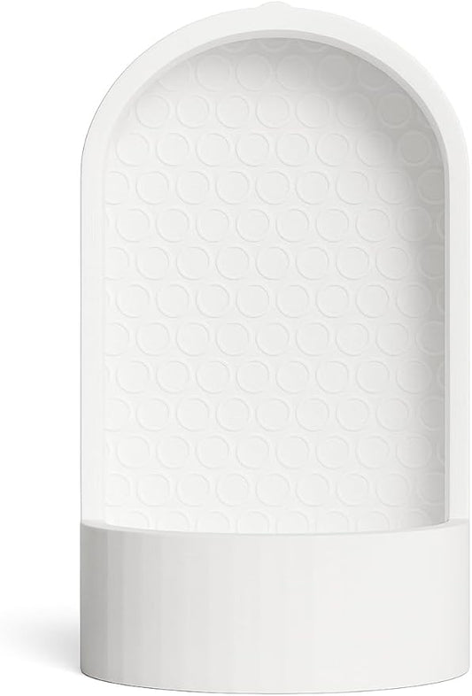 Textured Reptile Feeder Dish – Escape-Insect Feeding Bowl for Lizards & Frogs – 5" Tall White Enrichment Cup for Dubia, Crickets, Worms