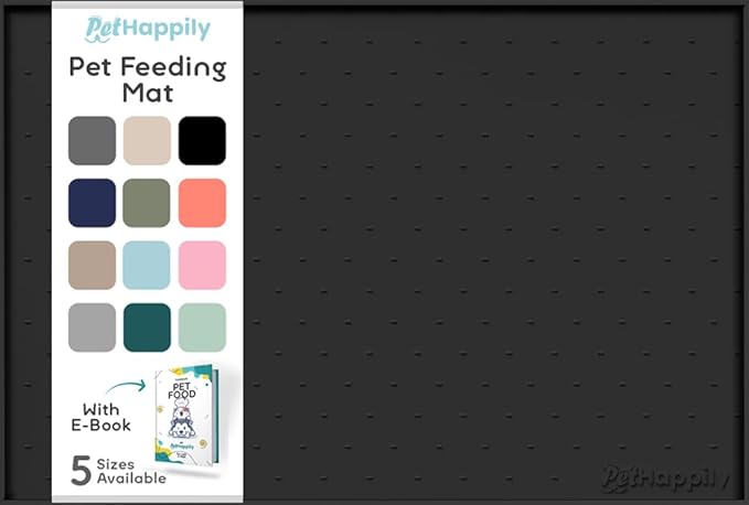 Dog Food Mat - 28x18 Raised Edges Dogs Mat for Food and Water Prevent Spill, Waterproof Cat Food Mats Protect Floors, Easy Clean Dog Bowl Mats for Food and Water, Silicone Pet Feeding Placemats