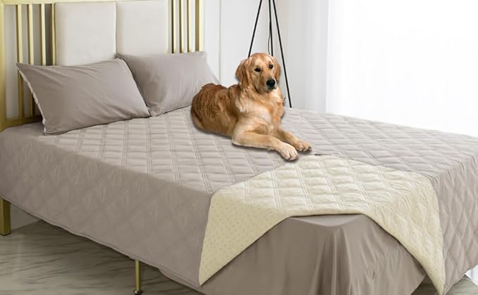 Ameritex Waterproof Dog Bed Cover Pet Blanket with Anti-Slip Back for Furniture Bed Couch Sofa