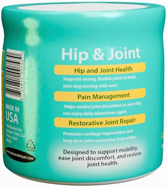 Well-Being for Dogs Joint Health Supplement, Contains Glucosamine, Plus Chondroitin, Collagen and MSM, Professional Grade Wellness Supports Healthy Joints, For All Breeds and Sizes, 60 Doses