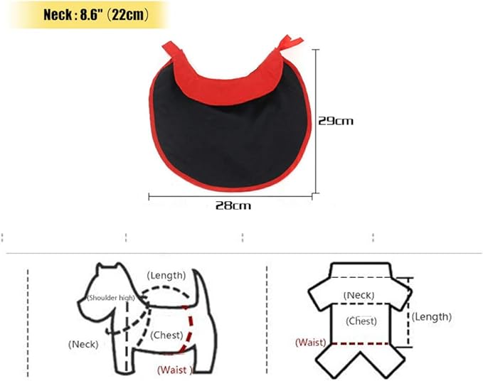 Pet Halloween Cloak Cosplay Vampire Cloak for Cats and Small Dogs, Pet Halloween Costume Clothes Suit