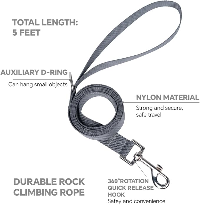 Cat Harness and Leash Set with AirTag Holder: Upgraded Escape Proof Vest with Lead for Small Dog Puppy Large Cat Walking，Soft Breathable Mesh Coat with Reflective Strip (Grey, L)