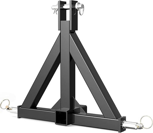 YITAMOTOR 3 Point Trailer Hitch with 2" Receiver for Category 1, 3 Pt Tractor Quick Hitch Drawbar Adapter for Kubota, John Deere, BX, LM25H, WLM Tractor, NorTrac, Yanmar, Kioti, Cat