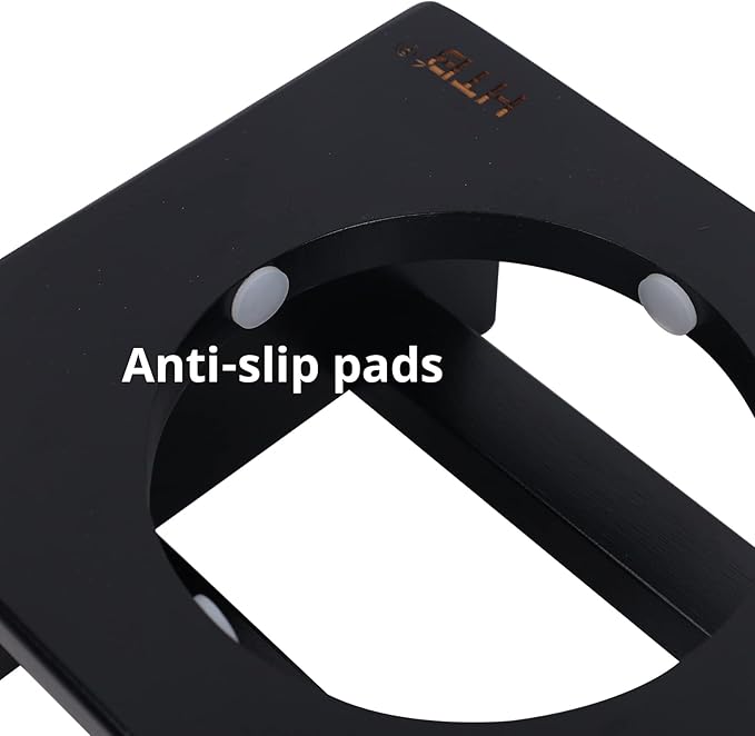 HTB Elevated Dog Bowls, Raised Dog Bowl Stand with 2 Stainless Steel Bowls, Elevated Raised Dog Bowls for Large Medium Small Sized Dogs- Black Small