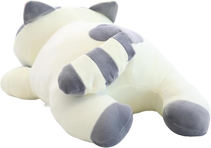 Cat Big Plush Hugging Pillow, Super Soft Kitten Kitty Stuffed Animals Toy Gifts for Kids, Girls, Bed, Christmas, Valentine 21.7" (Gray)