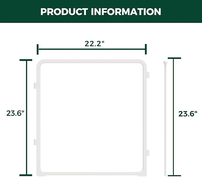 FXW Pawadise Acrylic & Wire Mesh Indoor Dog Playpen, Heavy Duty 24 Inch 2 Panels Metal Dog Pen for Puppy and Small Dogs, White│Patented
